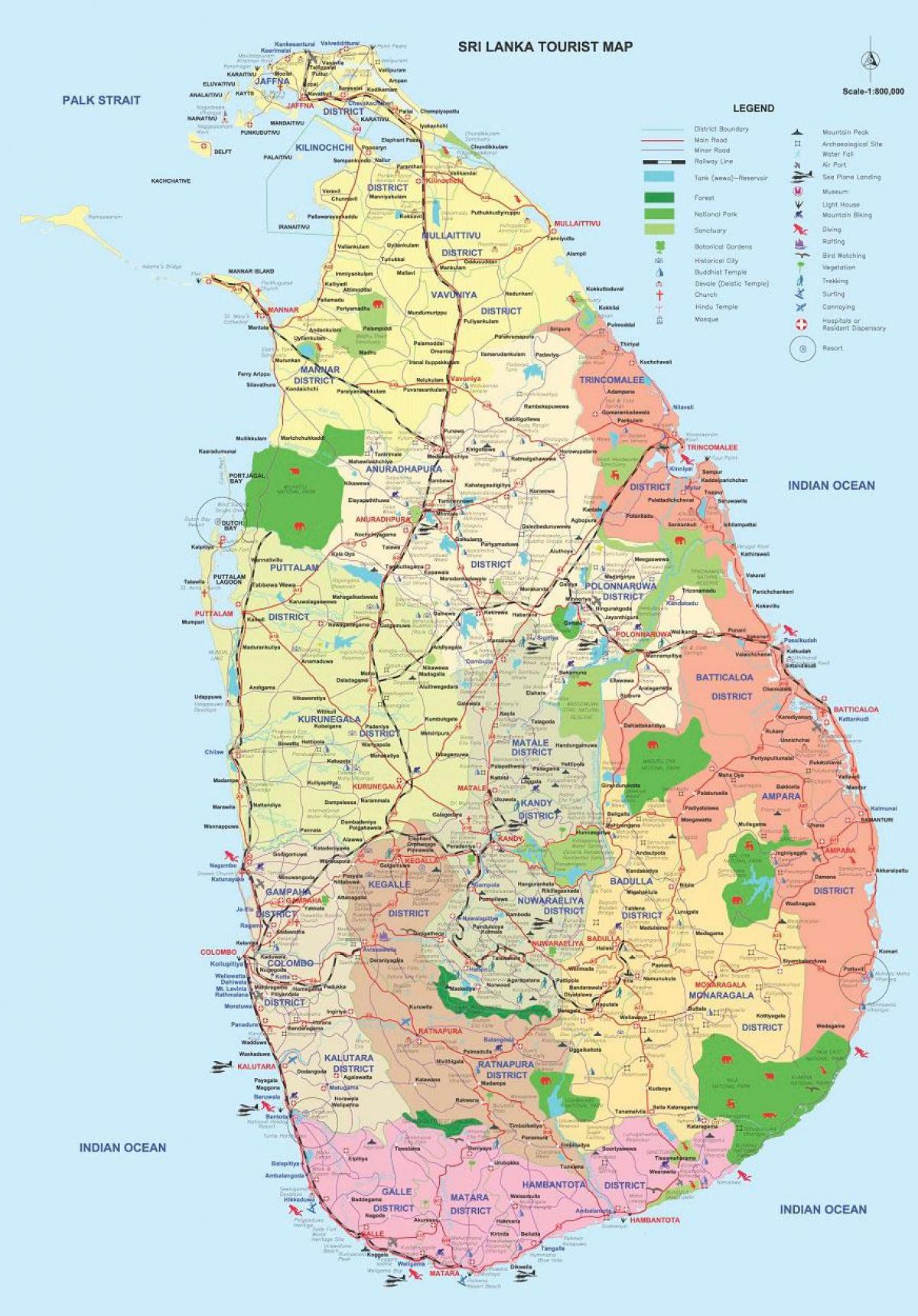 Sri Lanka ampara linnaosa kaart