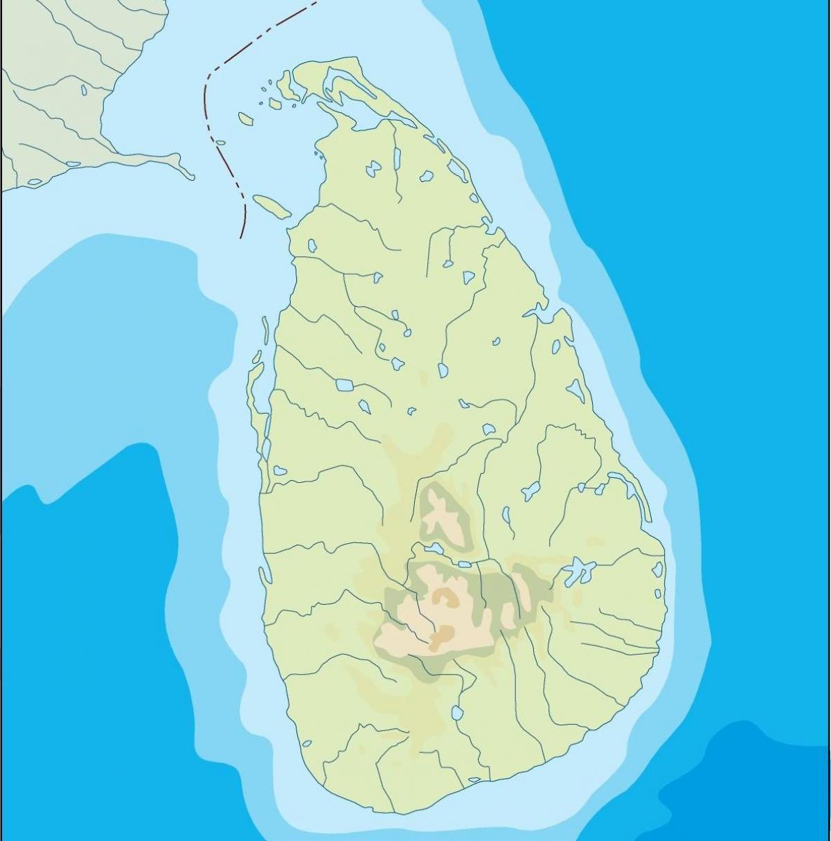 Sri Lanka vektor kaart