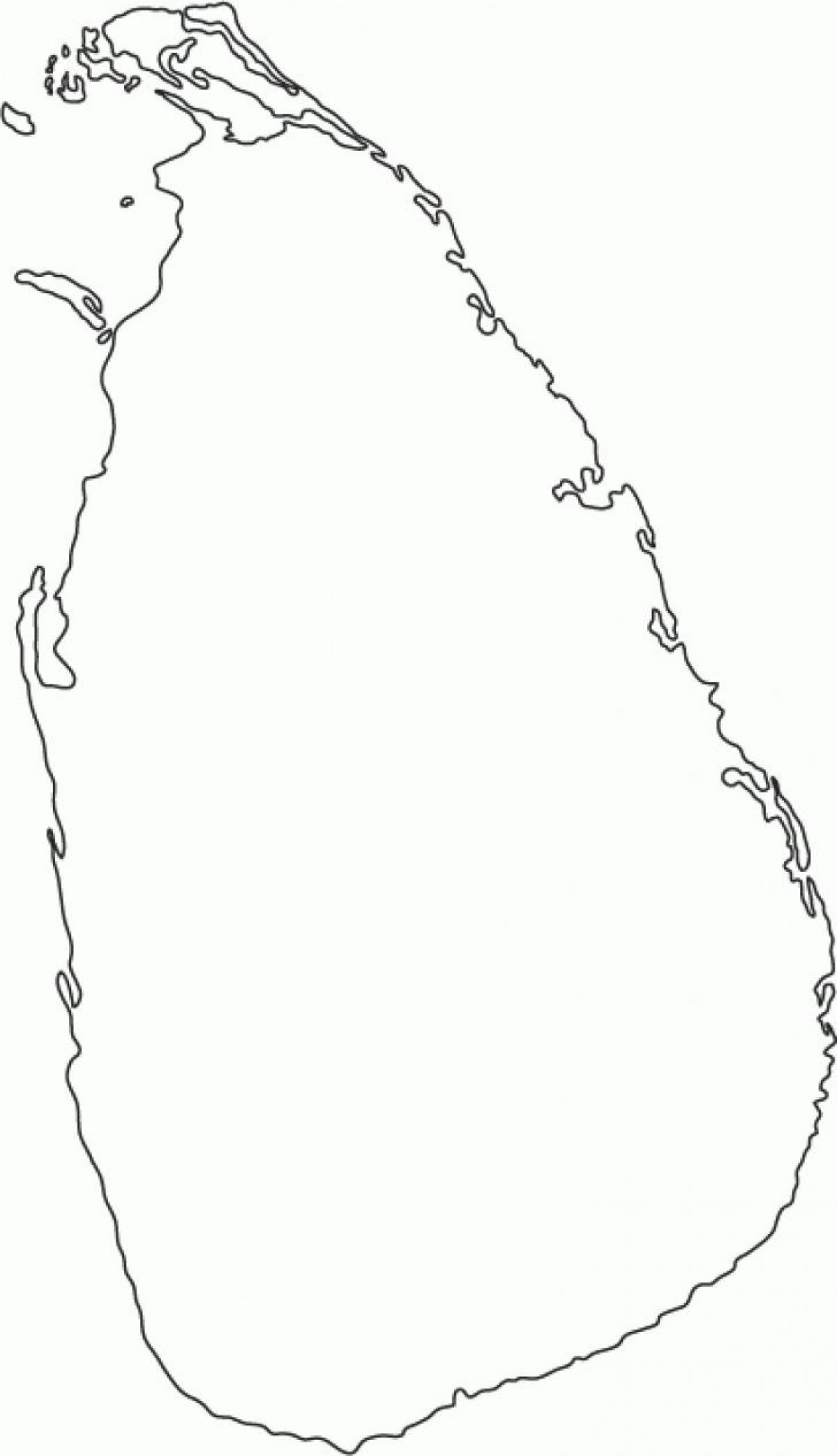 Sri Lanka tühi kaart