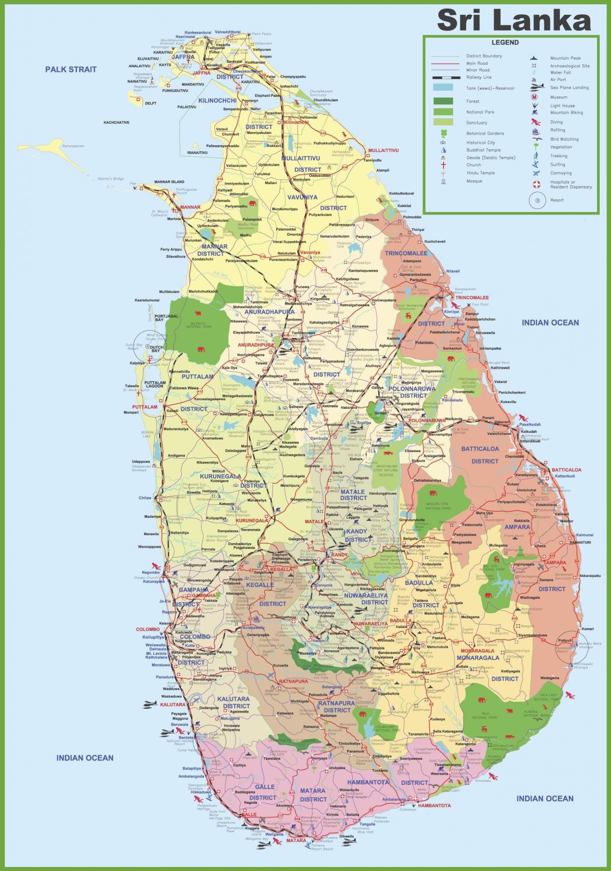 kaart Sri Lanka küla