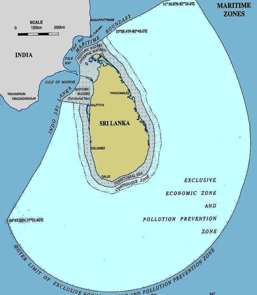 kaart Sri Lanka mere