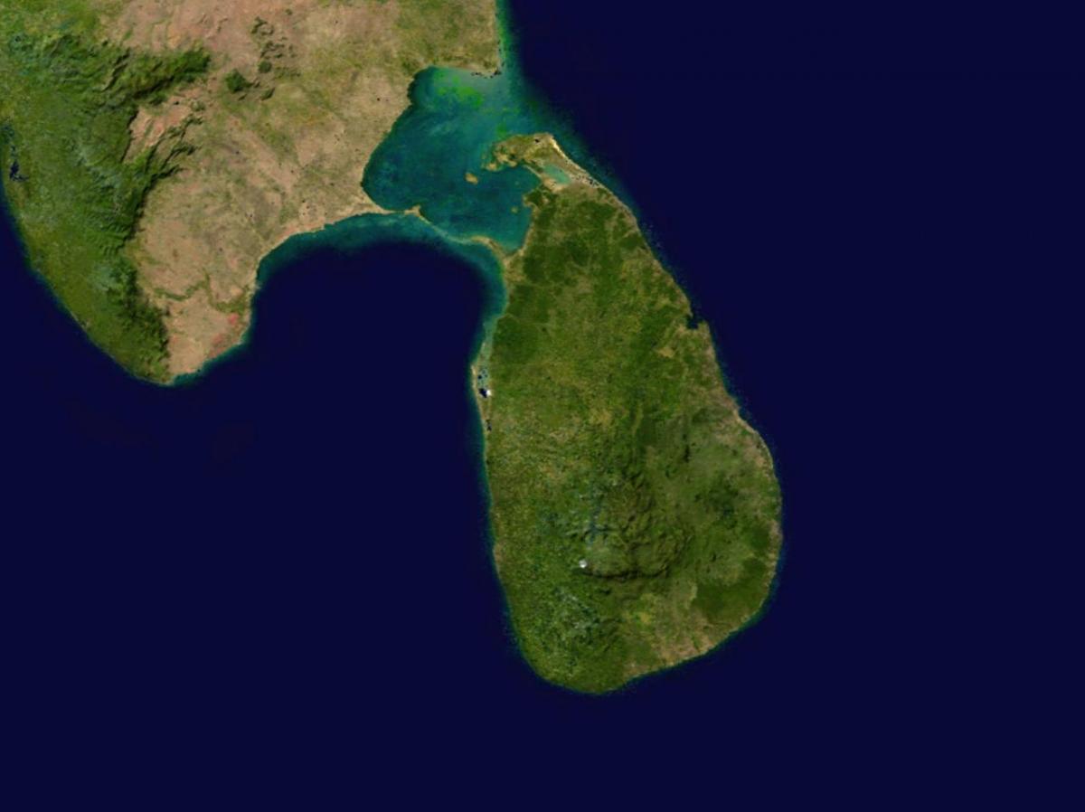 online satelliit-kaart, Sri Lanka