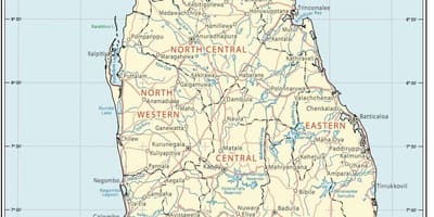 Sri Lanka root kaart