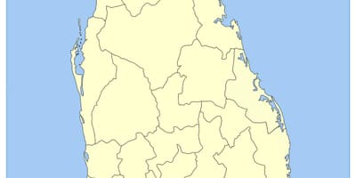 Kaart alla lõuna-Sri Lanka