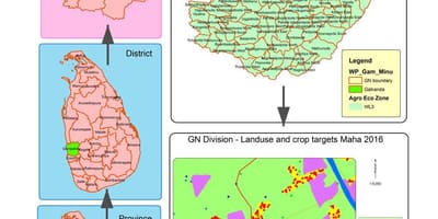 Kaart gn rajoon kaart Sri Lanka