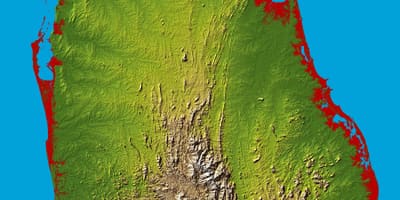 Kaart Sri Lanka 3d