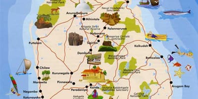 Sri Lanka saar kaart
