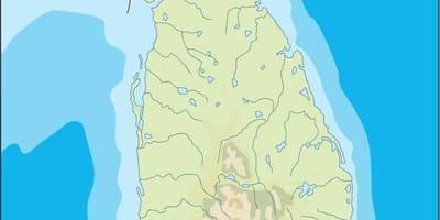 Sri Lanka vektor kaart