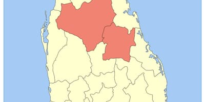 Kesk provintsis Sri Lanka kaart