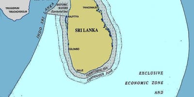 Kaart Sri Lanka mere