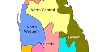 Sri Lanka kaart riikidega