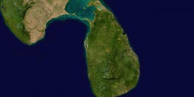 Online satelliit-kaart, Sri Lanka